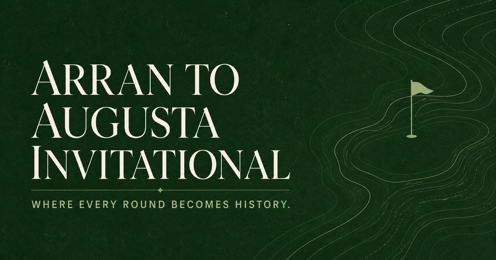 Arran to Augusta Invitational — where every round becomes history